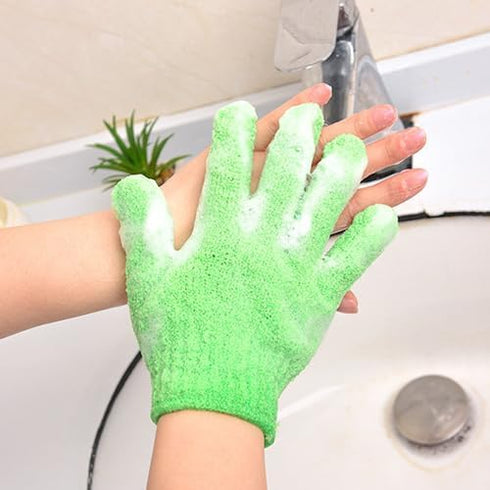 Exfoliating Gloves, 5 Pcs, Skin Exfoliator for Body, Shower Gloves, Scrub Gloves Exfoliating, Exfoliating Body Scrub Gloves, Loofah Glove, Exfolia...