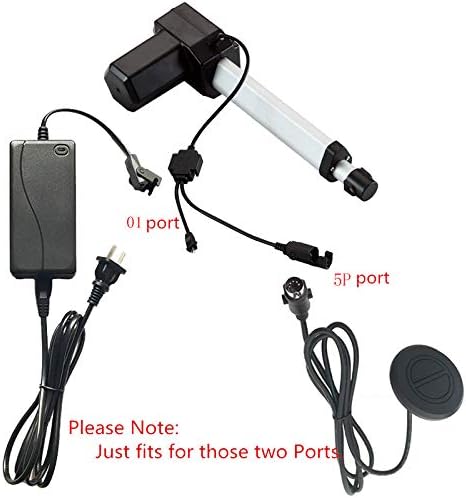 Electric Recliner Chair Sofa Replacement Button, Chair Hand Control Handset with Dual USB Wired Remote Control Electric Sofa Repair Round Dual USB...