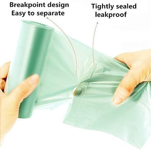 Trash Bags With Handles,4.2 Gallon plastic bags with handles Small Garbage Bags for Bathroom, Kitchen,Bedroom Waste Bin,100 Counts...