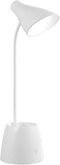 LED Desk Lamp, Desk Light with 3 Light Modes, Stepless Dimming, USB Rechargeable Touch 360 ° Flexible Gooseneck with Pen Holder and Cell Phone Sta...