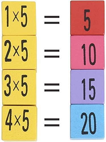 Wooden Toys Hundred Board Montessori Math 10x10 Times Table Tray with Answers Multiplication Board Educational Game for Kids (Multiplication Board...