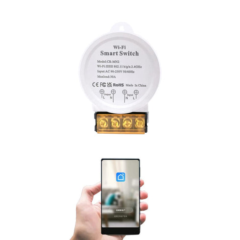 30A Hight Power WiFi Smart Switch,Compatible with Alexa/Google Home, APP Remote Control, Voice Control, Timer Function, DIY Mode, No Hub Required....