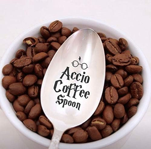 Accio Coffee Spoon Engraved Spoon gift spoon funny spoons for adults children spoons engraved gifts under twenty funny spoon with sayings...