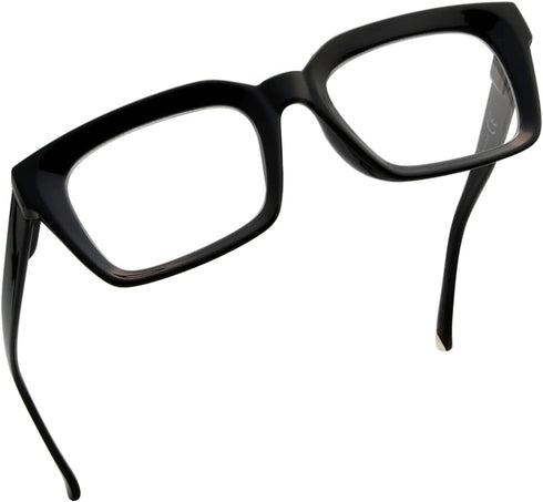 Eyekepper Ladies Reading Glasses - Oversized Square Design Readers for Women Black...