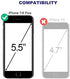 Beasyjoy for iPhone 8 Plus Case for iPhone 7 Plus Metal Case, Waterproof Full Body Protective Case with Screen Protector, Heavy Duty Rugged Shockp...
