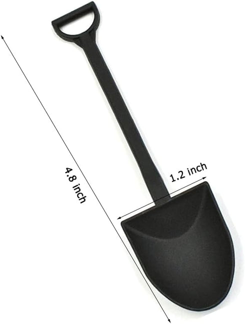 100Pcs Plastic Disposable Mini Shovels Pudding Yogurt Spoons Ice Cream Dessert Spoon Mini Shovel Shape Spoons Cute Disposable Plastic Dessert Spoo...