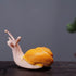 5Pcs Cute Small Snail Lifelike Fairy Garden Terrarium Decor Figurine Animal Toys...