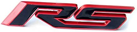 Yoaoo 2Pack OEM Rs Emblem Badges 3D Logo Compatible with Zl1 1LE Series Red Frame Red Line...