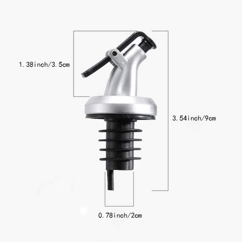 TBWHL 10 Pcs Pour Spouts, Olive Oil Vinegar Dispenser Bottle Liquor Wine Pourers Flip Top Stopper Leak-proof Reusable with Lid for Kitchen and Bar...
