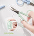5Pcs Pastel Mini Folding Scissors with Safety Cap Small Telescopic Stainless Steel Scissors Portable Pokect Little Travel Scissors Kids Shears Tin...