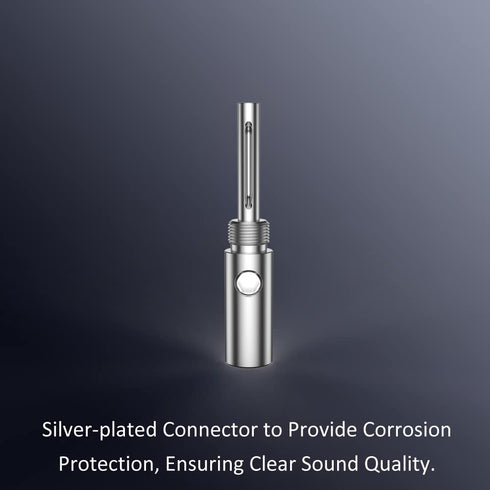 Viborg Speaker Banana Plugs Silver Plated, Screw Locking 4MM HiFi Speaker Connectors for Speaker Wire, Wall Plate, Home Theater, Audio/Video Recei...