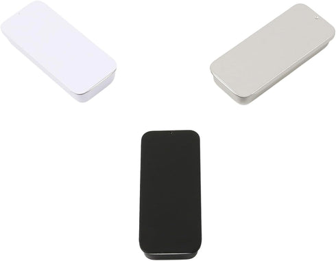 2Pack Mini Portable Dental Floss Dispenser with Refillable Glide Floss - Travel Box for Adults - Compact Mini Case for Date (Black)...