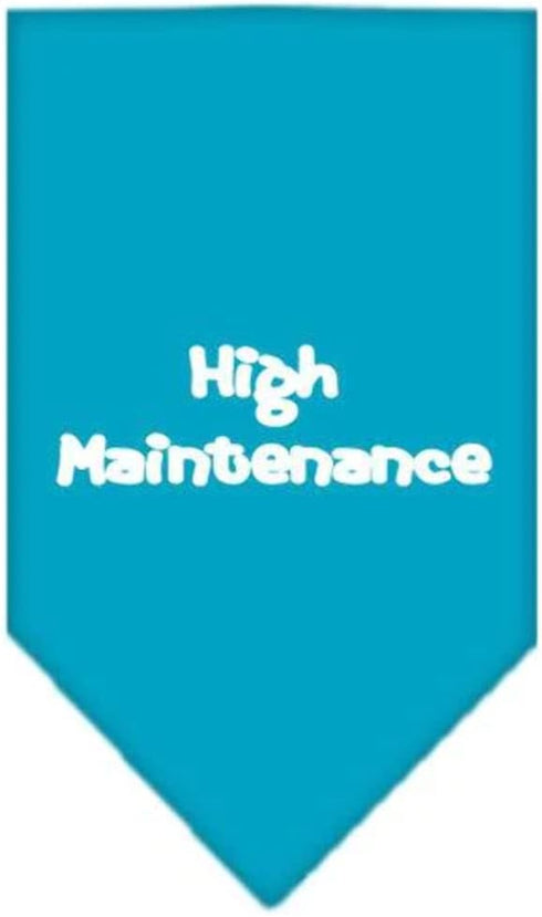 Mirage Pet Products High Maintenance Screen Print Bandana for Pets, Small, Lime Green...