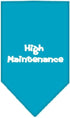 Mirage Pet Products High Maintenance Screen Print Bandana for Pets, Small, Lime Green...