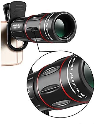 Cell Phone Camera Lens?Universal 18X25 Clip-On Monocular telescope Mobile Zoom lens Fits Most smartphones for BirdWatching, Traveling, Hunting, Fi...