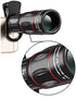 Cell Phone Camera Lens?Universal 18X25 Clip-On Monocular telescope Mobile Zoom lens Fits Most smartphones for BirdWatching, Traveling, Hunting, Fi...