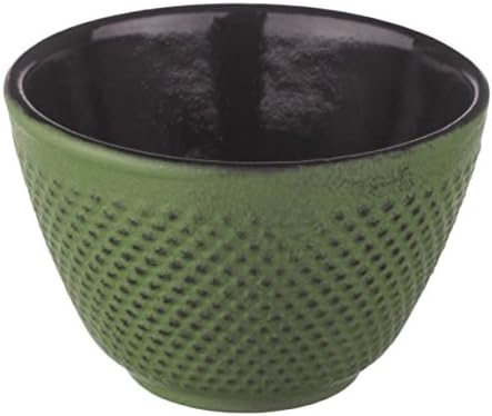 New Star International T7026 Cast Iron Tea Cup, 4-Ounce, Green Hobnail...