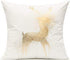 All Smiles Christmas Throw Pillow Covers Cases 16X16 Set of 4 White Gold Decorations Winter Xmas Indoor Home Holiday Décor Velvet Navidad Cushion ...