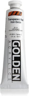 2 Oz Heavy Body Acrylic Color Paints Color: Transparent Red Iron Oxide...