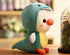 Duck/Penguin Stuffed Animal in Dinosaur Costume Adorable Plushies Wearing Green Dinosaur Outfit Plush Toys Great for Kids and Lovers,Stuffed Pengu...