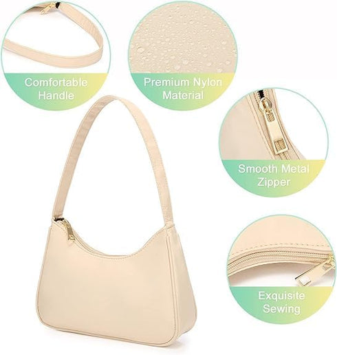 Shoulder Bags for Women, Cute Hobo Tote Handbag Mini Clutch Purse Zipper Closure...