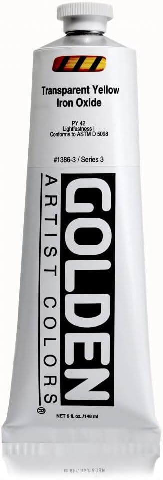 Golden Artist Acrylic, 5 Ounce Tube, Transparent Yellow Iron Oxide (1386-3)...