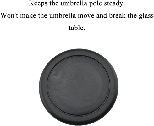 2 Inch Patio Table Umbrella Hole Ring Plug and Cap Keep Umbrella Pole Steady Sit Flush Lay Flat Snap Tight Hold Easy Place Protect Table Edge No W...