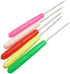 TorSor 10 Pack Scratch Awl Sewing Pricker Plastic Handle Grip Straight Tip Pin DIY Needle Punching Hole Repair Hand Craft Stitcher for Tailor Fabr...