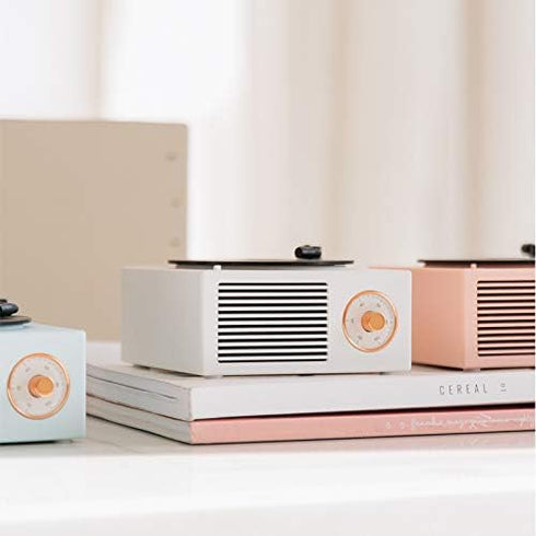 Vinyl Record Player Style Bluetooth Speaker Old Fashioned Classic Style Pink Cute Look Gift for Girls Bass Enhancement Loud Volume Speaker by Weto...