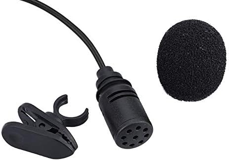 Mini lavalier Lapel Tie Clip-on 3.5mm Jack Condenser Collar Microphone compatible for Crosstour ct8500 Action Camera...