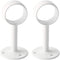 2 pieces of 32mm diameter curtain rod shower curtain wardrobe rod frame pipe flange, ceiling curtain hook, closet rod bracket, white surface treat...