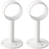 2 pieces of 32mm diameter curtain rod shower curtain wardrobe rod frame pipe flange, ceiling curtain hook, closet rod bracket, white surface treat...