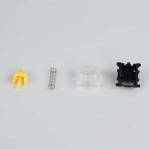 GATERON KS-15 Optical Yellow Keyboard Switches, 35gf RGB LED Infrared Path Linear Key Switches for Mechanical Keyboard (35PCS, Yellow)...
