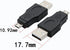 USB 2.0 Adapter A Male to Micro Male Black (3 Pack) USB a Male to Micro Male Adaptor...