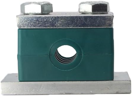 1 1/2'' Heavy Series Pipe Clamp, Polypropylene with 316 Stainless Steel Hardware, Weld Mounting...