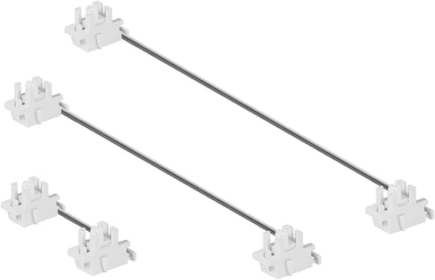 ZugGear White Plate Mount Stabilizers 2U 6.25U 7U for Cherry MX Compatible Mechanical Keyboards (DUROCK White Plate Mount 60/87 Keyboard Kit)...
