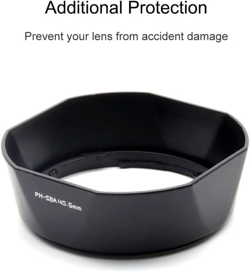 PH-SBA 40.5 40.5mm camera Lens Hood compatible with Pentax Q SMC 5-15mm f2.8-4.5 02 Standard Zoom...