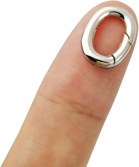 Clasp Necklace Bracelet Oval Spring Connector s925 Sterling Silver - Closures Claw for Jewelry Finding Repair Kit DIY Supplies...