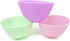 Honbay 4PCS Silicone Mixing Bowls Prep and Serve Bowls for Mixing Facial Mask or Holding Ingredient (13×7.5CM)...