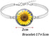 Yellow Sunflower Pendant Necklace Earrings Bracelet Inspirational Sunflower Necklace for Women Charm Sunflower Drop Earrings Spring Flower Jewelry...