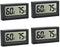 Digital Thermometer Hygrometer,4 Pack Mini Electronic Humidity Meters Gauge Temperature Sensor,Humidity Monitor Display for Cares Bedrooms Baby Room