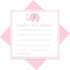 Pink Elephant Advice Cards (25 Pack) Fun Baby Shower Game - Best Wishes for New Parents - Unique Guest Book Alternative for Graduations, Birthdays...