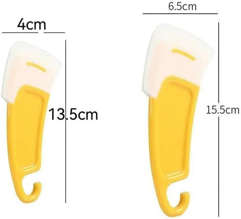 6Pcs Oil-Proof Silicone Pan Scraper Cleaning Scraper Silicone Pan Scraper Dish Cleaning Spatula Bowl Scraper Dish Scraper Non Stick Kitchen Scrape...