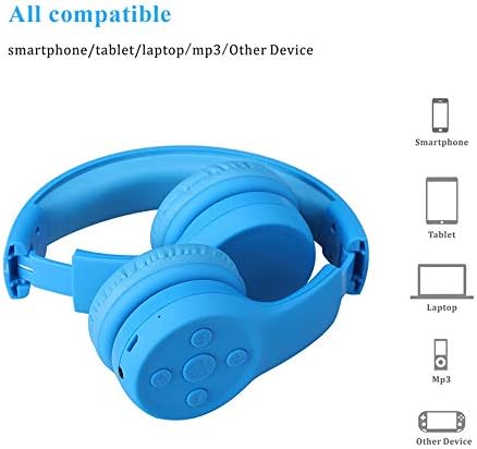 Headphones for Toddlers Bluetooth, Wireless Headphones for Toddler Baby Kids with Sharing Port, Kids Headphones with Mic for Boys Girls Travel pad...