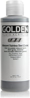 Golden Fluid Acrylic, 4 ounce bottle, Iridescent Stainless Steel...
