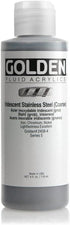 Golden Fluid Acrylic, 4 ounce bottle, Iridescent Stainless Steel...