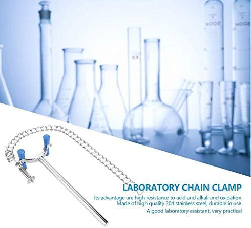 YWBL-WH Lab Beaker Chain Clamp Clip Beaker Container Fixator Chemical Equipment, Laboratory Container...