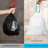 Small Trash Bag, 1.2 Gallon Garbage Bags for Bathroom 75 Counts, 1 Gallon Trash Can liners with Drawstring, Blue Strap Basket Liners, Mini Trash B...