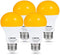 L LOHAS LED 40W Equivalent A19 Amber Porch Light Bulbs, 6W Dusk to Dawn Sensor Yellow Bug Light Bulbs for Outdoor, 2000K E26, 4 Pack...