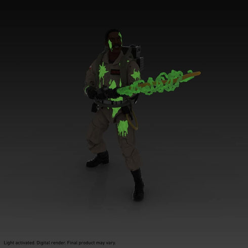 Hasbro Ghostbusters Plasma Series Glow-in-The-Dark Winston Zeddemore Toy 15-Cm-Scale Collectible Classic 1984 Figure, Ages 4 and Up, Multicolor, F...
